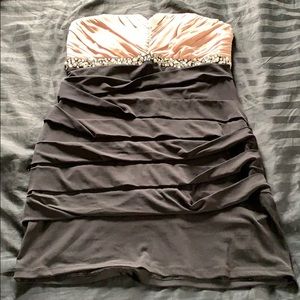 Cocktail dress. Strapless, size Large